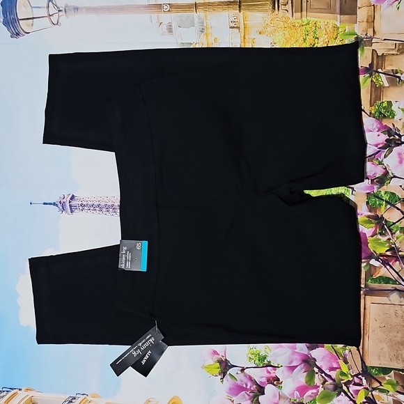 Alfani Skinny Leg Black Tummy Control Pants Size 6S Short NWT - Picture 7 of 7